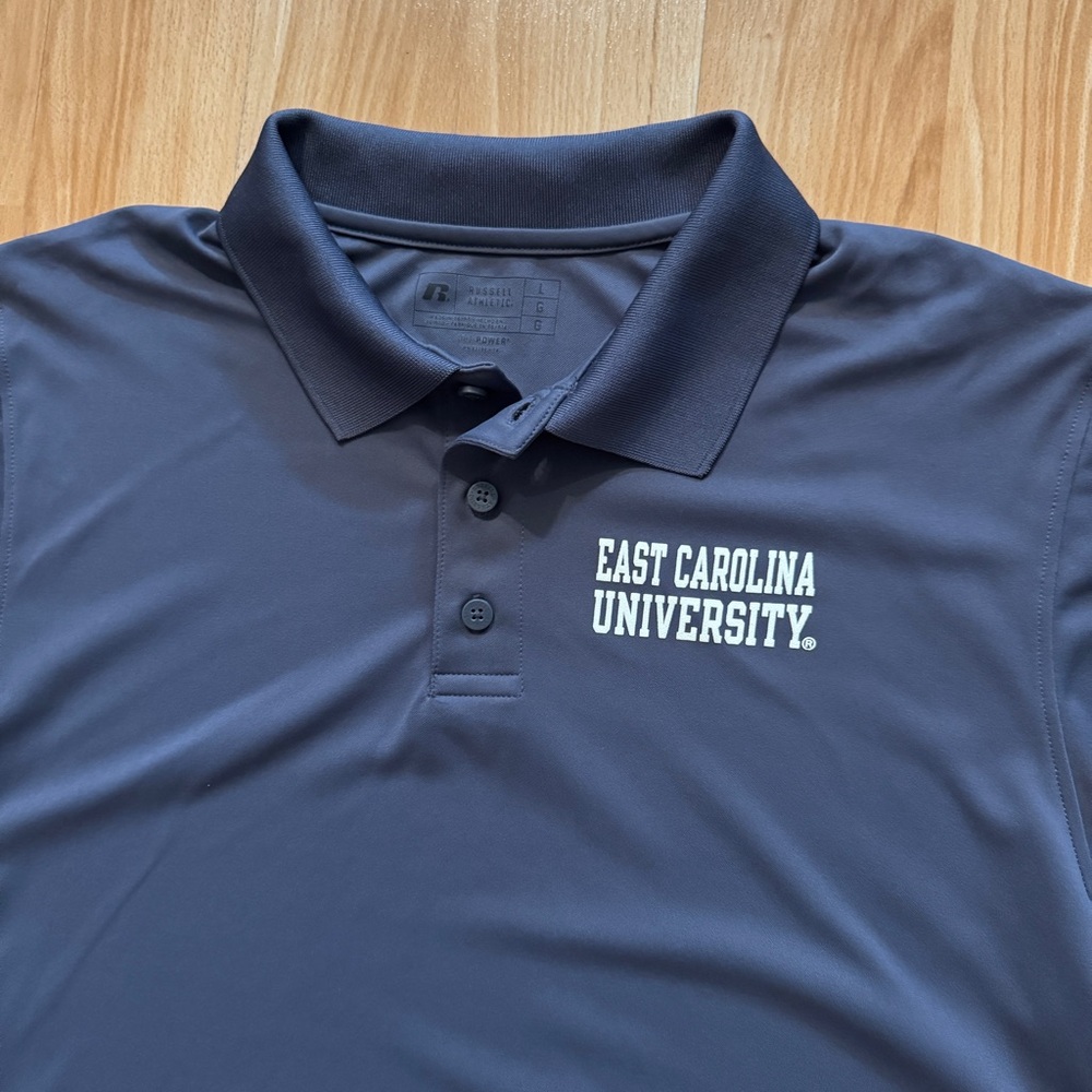 East Carolina ECU Pirates Performance Polo Collared Golf Shirt- Men’s Large